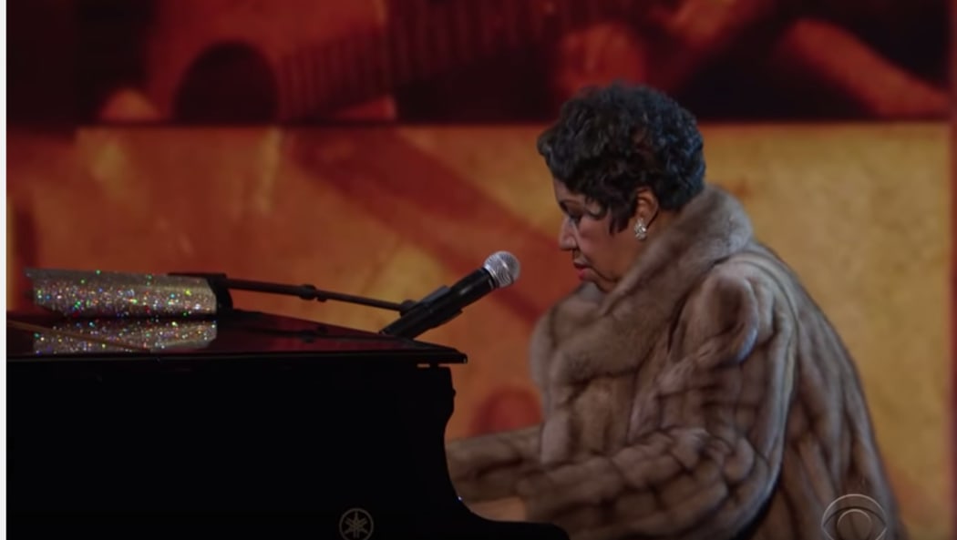 Aretha Franklin performing at the Kennedy Centre in  2015