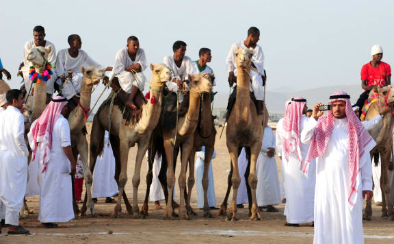 A camel race in Khalis, 85km northeast of Jeddah.