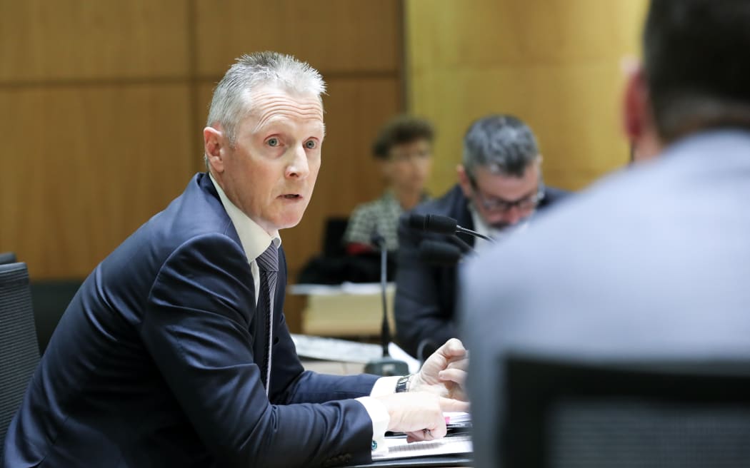 Chris Cahill, President of the NZ Police Association making a submission