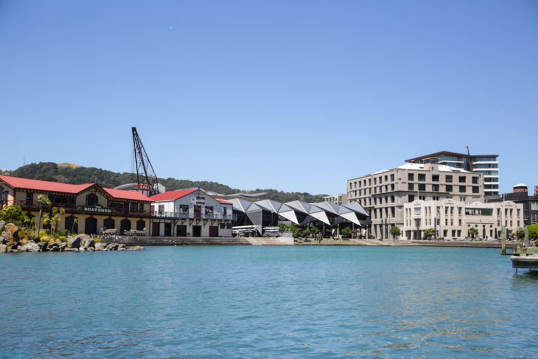 Wellington waterfront lagoon