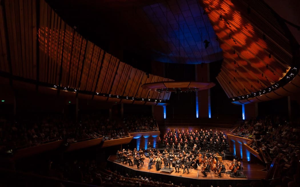 NZSO performing in the Michael Fowler Centre