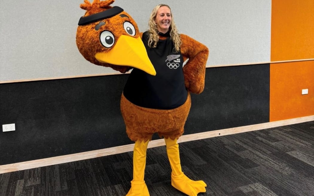 Kate Thompson will be donning the mascot outfit for the New Zealand Olympics team.