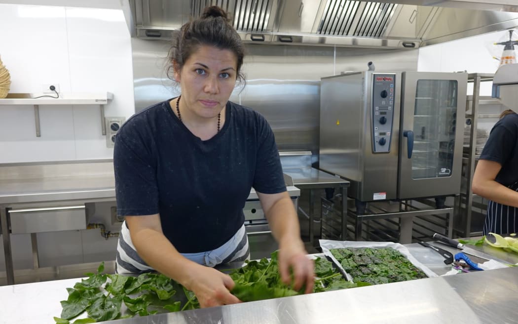 Otakaro Orchard chef Aliesha McGilligan will produce from the garden at the cafe.