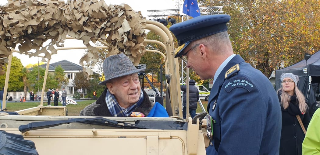 Christchurch's oldest World War II veteran, 108-year-old Bill Mitchell.