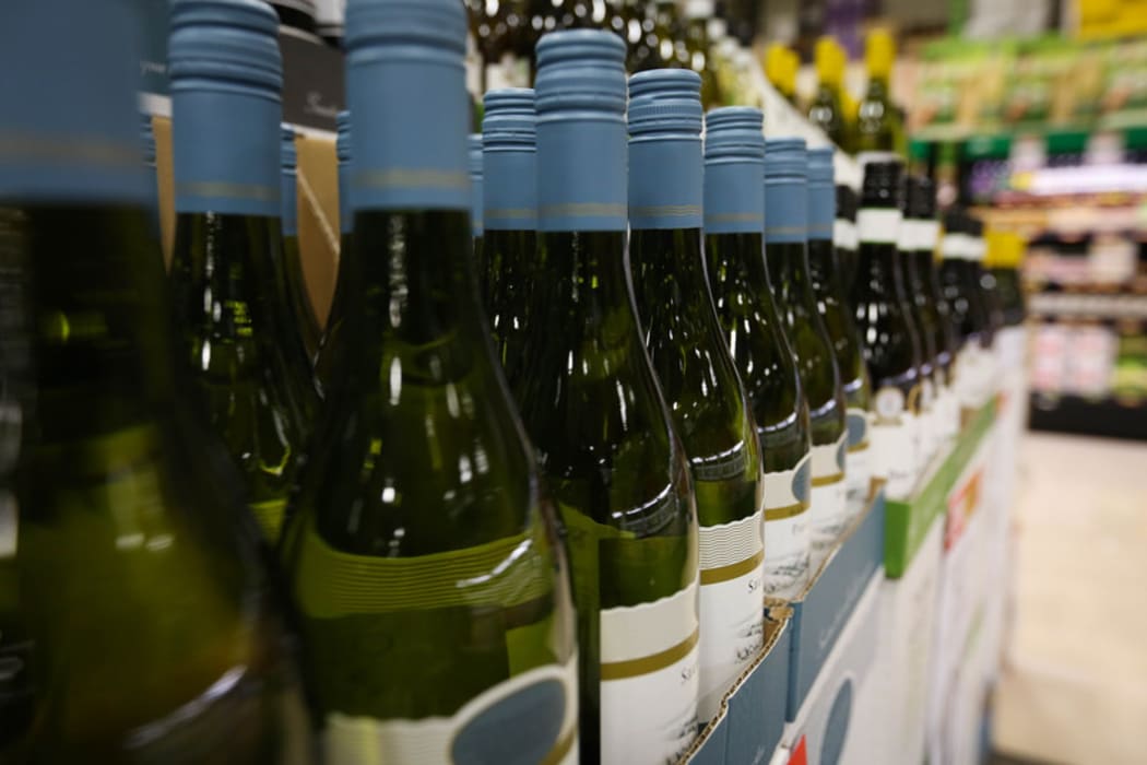Alcohol section in Pak n Save Kilbirnie.