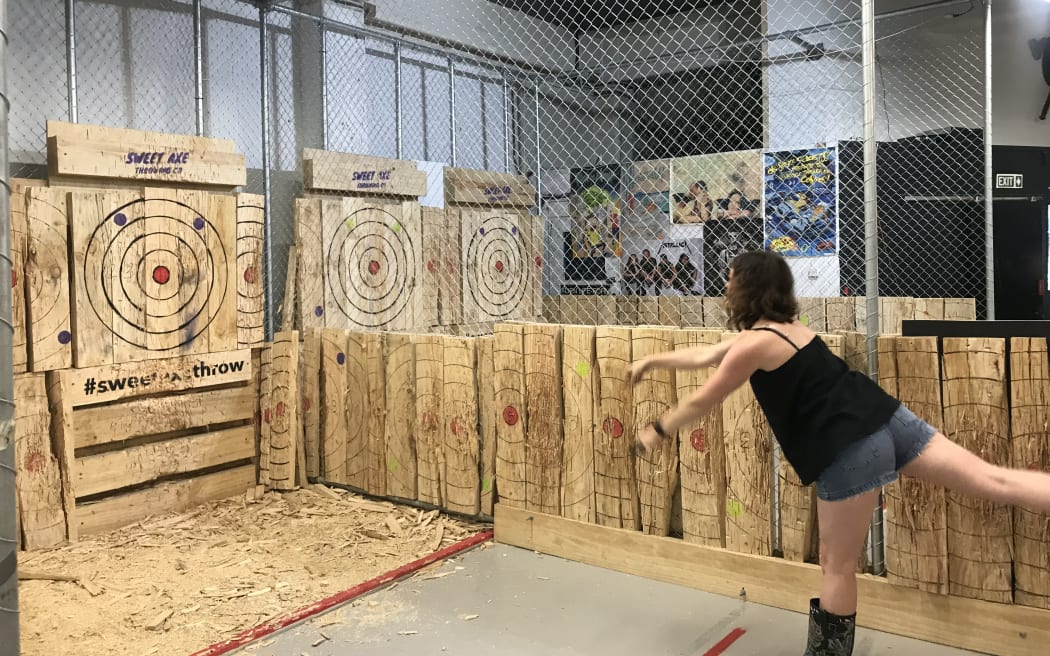 Margaret takes a shot
