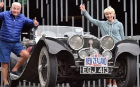 With their 1937 Jaguar SS100, worth an estimated $1.3 million