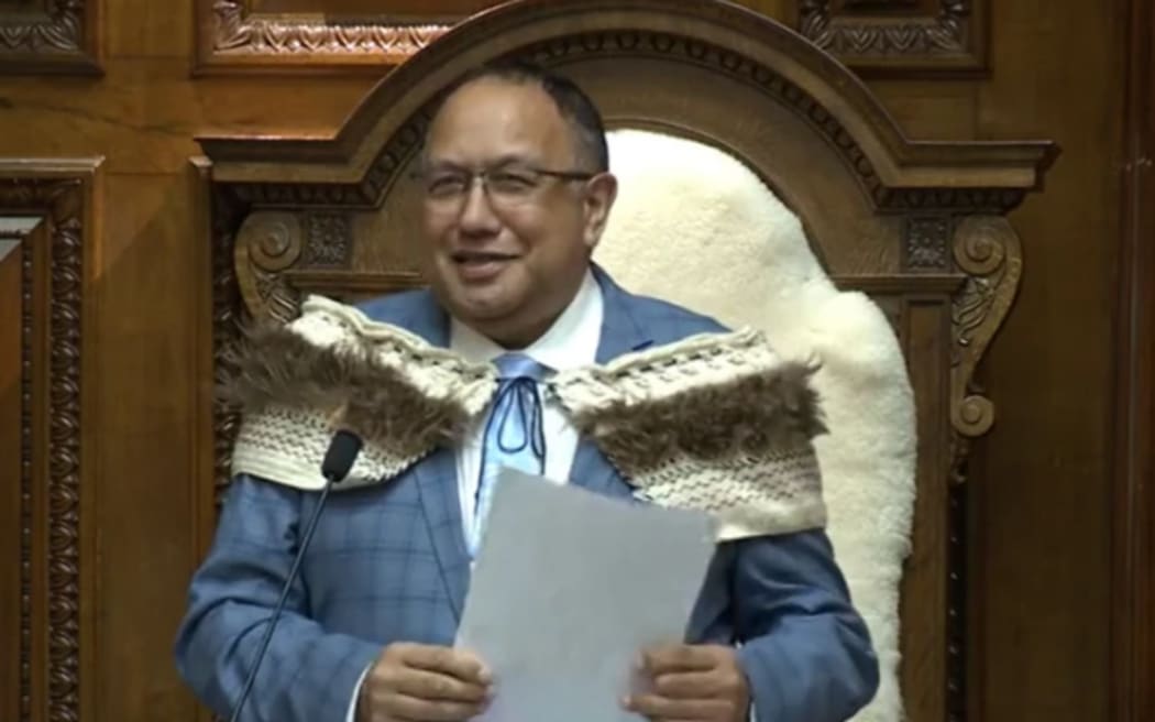 Speaker of the house, Adrian Rurawhe- 