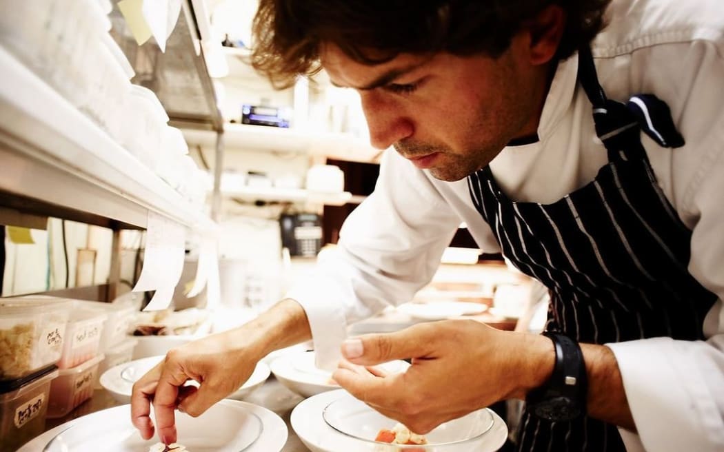 NZ-born chef Ben Shewry at work in his Melbourne restaurant Attica