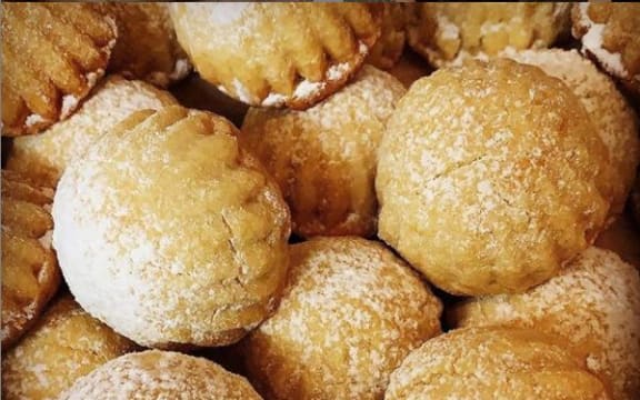 Maamoul cookies made by Damascus restaurant in Brooklyn, Wellington.