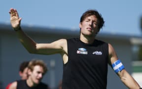 The New Zealand men's hockey captain Simon Child.