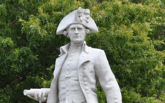 Statue of Captain James Cook in Christchurch.
