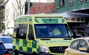 Ambulance parked at Hospital