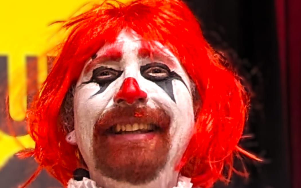 James Barber is running as William Pennywize - Pennywize the Rewilding Clown in the Wellington mayoral race.