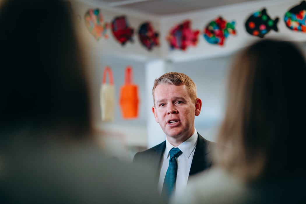 Chris Hipkins announced the Labour Party's education policy at an early childhood education centre in Porirua on 15 September 2020.