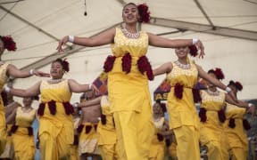 Avondale College on the Samoan stage at ASB Polyfest, Auckland, New Zealand, Friday, March 15th, 2019.