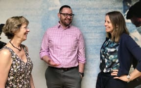 The HRMI team (L-R) Susan Randolph, K. Chad Clay, Anne-Marie Brook