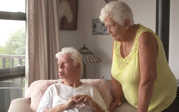 Diane Moody, 76, cares for her son Shane Chamberlain full-time