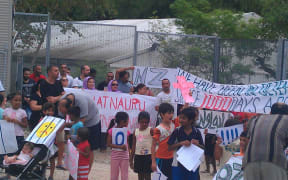 Protest on Nauru