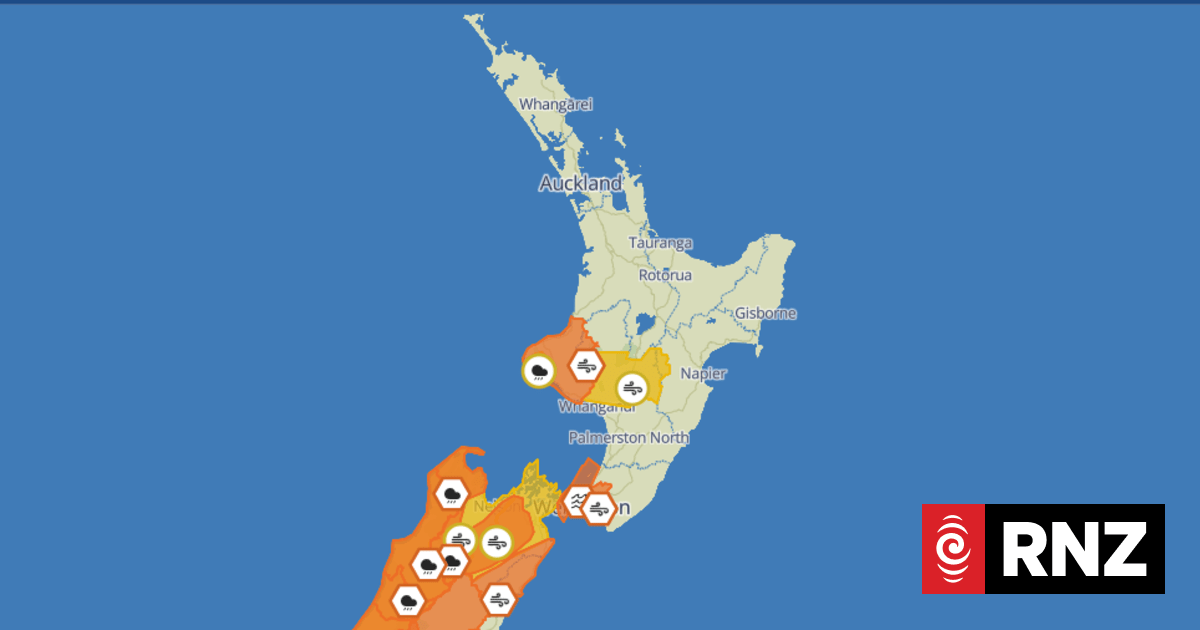 South Island in for a double dose of heavy rain