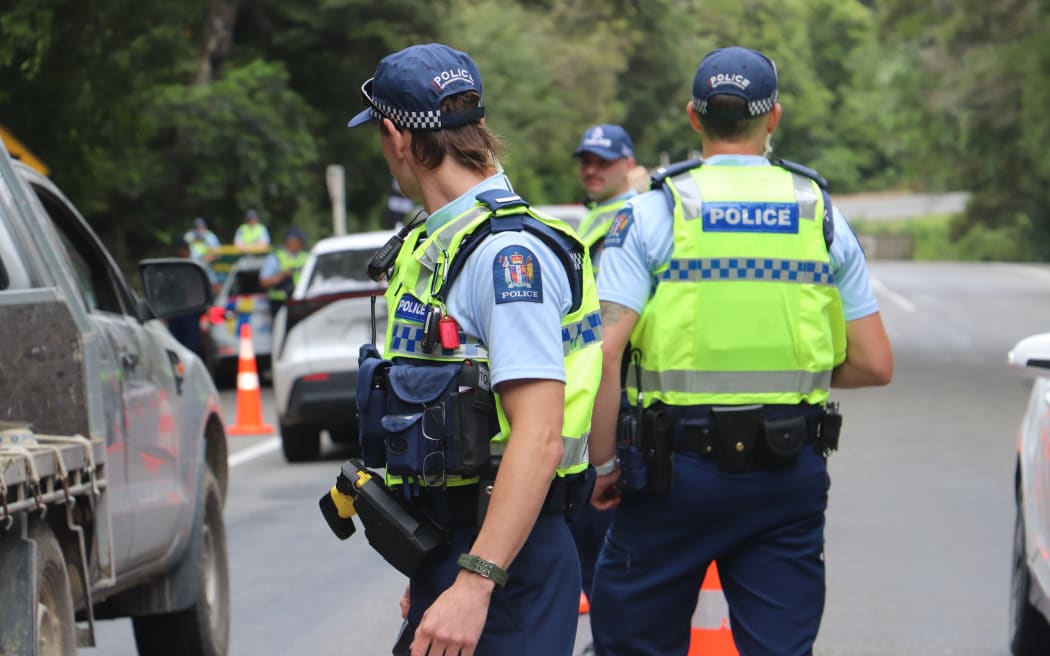 Police monitoring gang activity.
