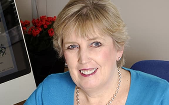 A portrait of Distinguished Professor Margaret Brimble of Auckland University.