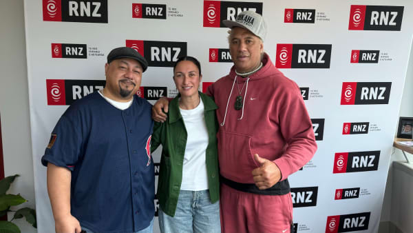 Danny Haimona, Che Fu and Kara Rickard celebrate the reissue of 'Kaupapa Driven Rhymes Uplifted'