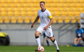 Finn Surman playing for the New Zealand under 22 side.