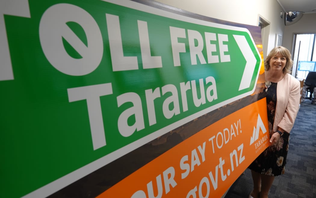 Tracey Collis and the Tararua District Council are campaigning against the proposed toll.