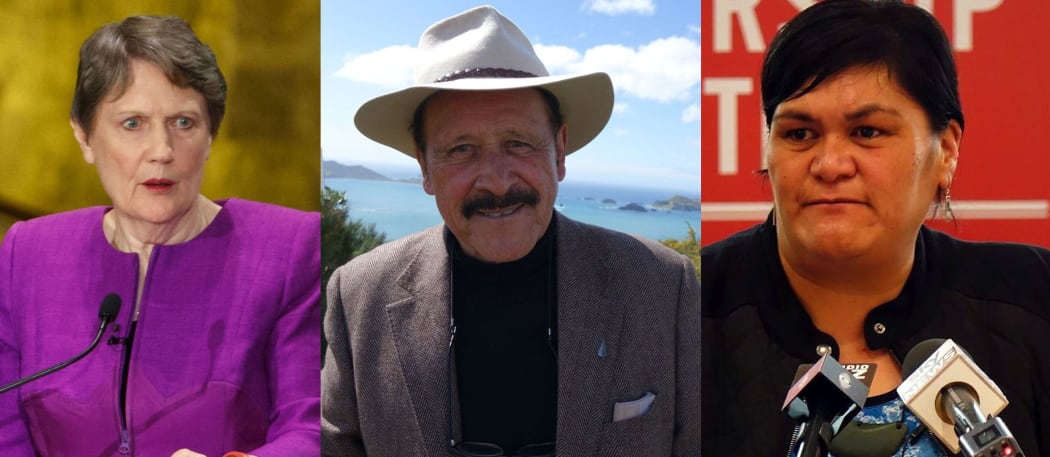Helen Clark, Dover Samuels and Nanaia Mahuta.
