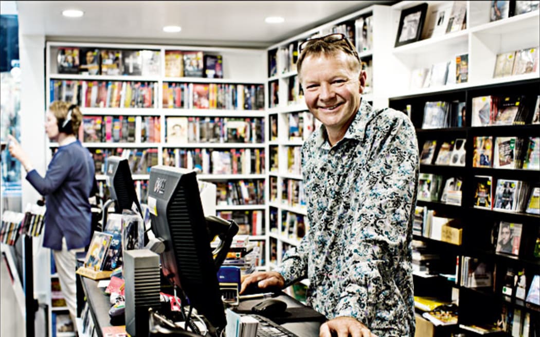 Roger Marbeck in Marbecks record shop