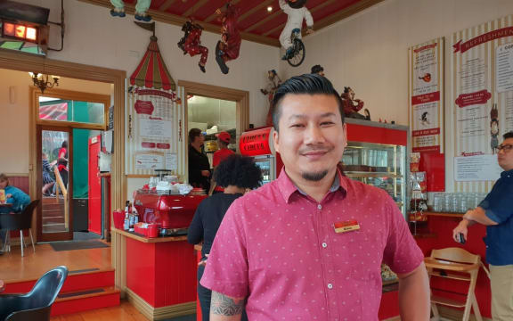 Circus Circus cafe general manager Nixon Sherchan.