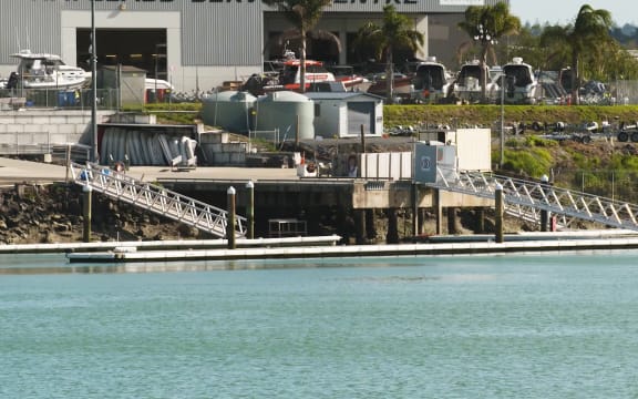 A jetty at Tamaki Marina in Auckland.