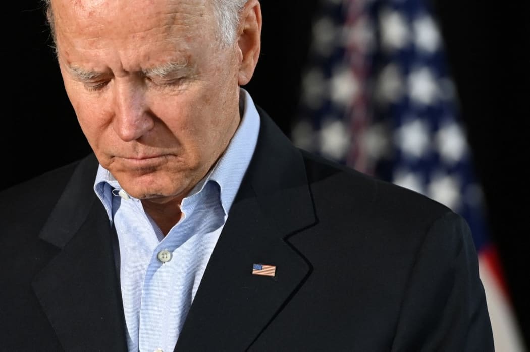 US President Joe Biden speaks about the collapse of the 12-story Champlain Towers South condo building last week in Surfside, Florida, following a meeting with families of victims in Miami, Florida.