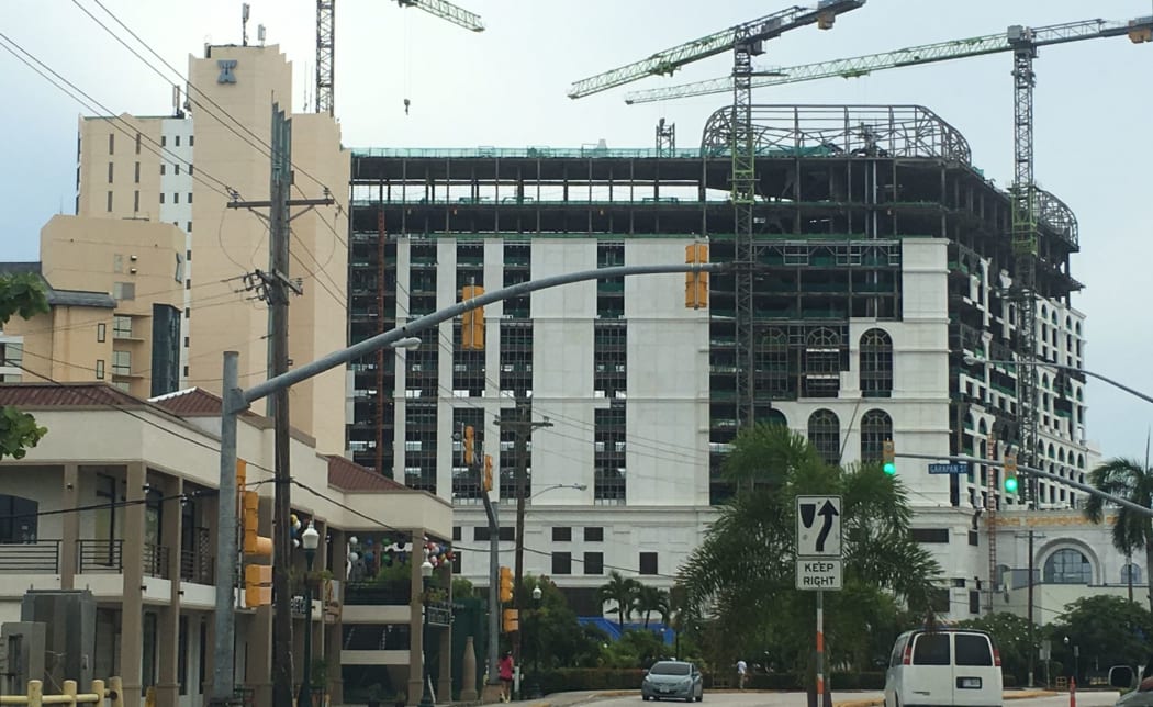 The 200 room hotel and casino Imperial Pacific Resort under construction in Saipan, CNMI