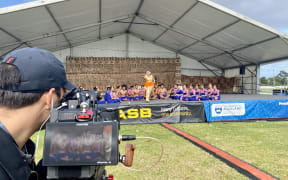 Mangere College Students’ take the Samoan Stage at Polyfest.