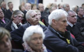 Havelock North public meeting over the contamination of the bores that supply Havelock North's water.