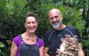 Jude Horrill has been farming oyster and shitake mushrooms for the past eight years with her partner Brent Williams at Ohau Gourmet Mushrooms.