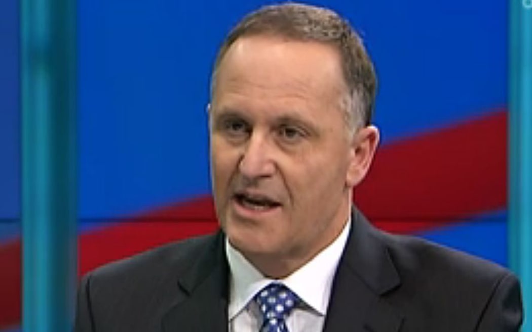 John Key during the final debate.