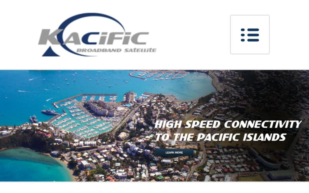 screenshot from Kacific website