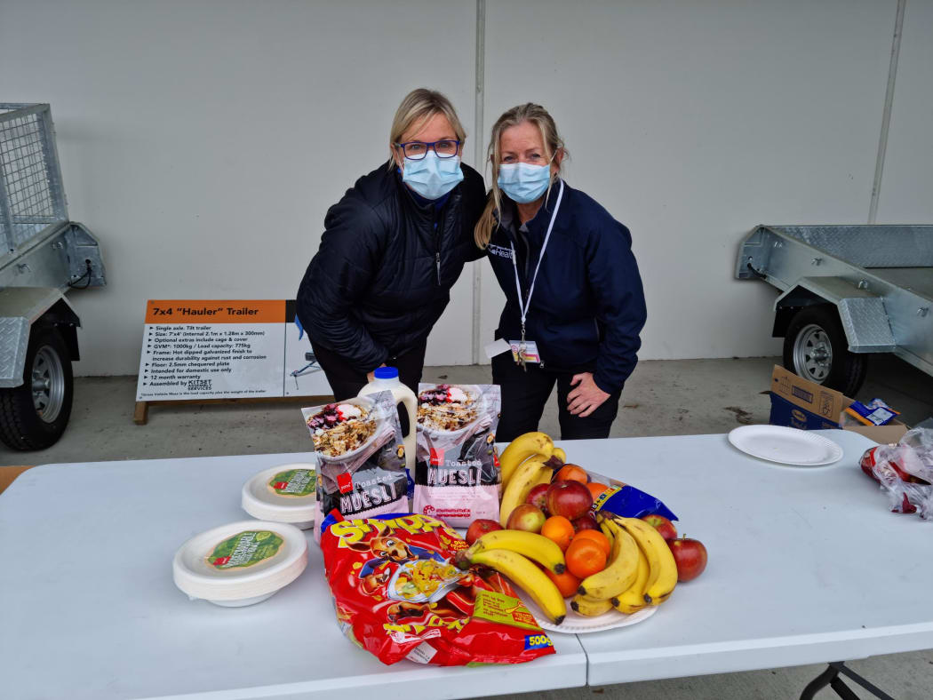 Fresh fruit and muesli was on offer at the breakfast, but it was not as popular as the bacon sandwiches.
