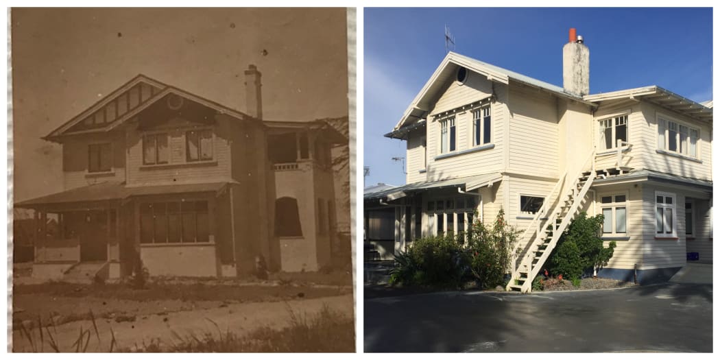 images of Hudson House 1914 and a second image taken in 2020