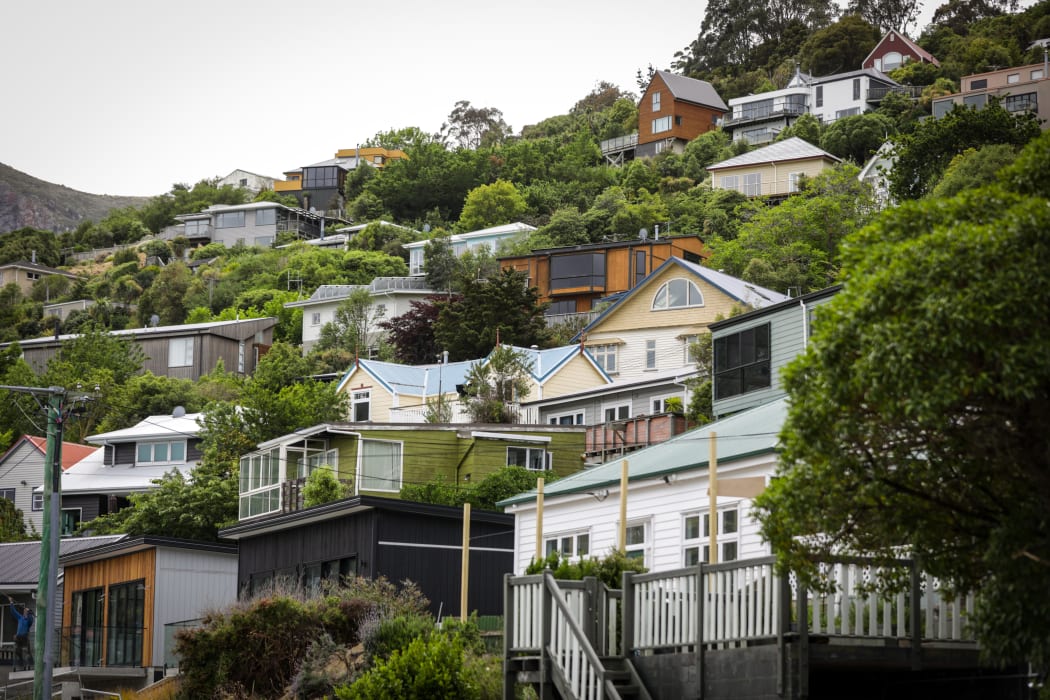 Houses around Lyttelton area in Christchurch