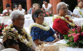 Deputy PM Fiame Naomi Mataafa, Minister of Women, Community and Social Development, Faimalotoa Kika Stowers, and Sister Vitolia Mo’a, Advocate and Academic.