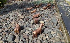 Plastic animal diorama in Chatswood