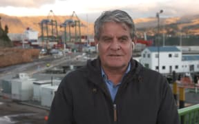 Maritime Union national secretary Craig Harrison at Lyttelton Port.