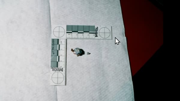 An image showing a bullet fragment was shown during the trial on Tuesday, August 18. Pool/KVVU
