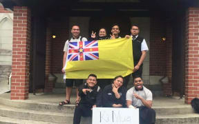 Students at Auckland's Wesley College celebrate Niue Language, Niue Youth Network.