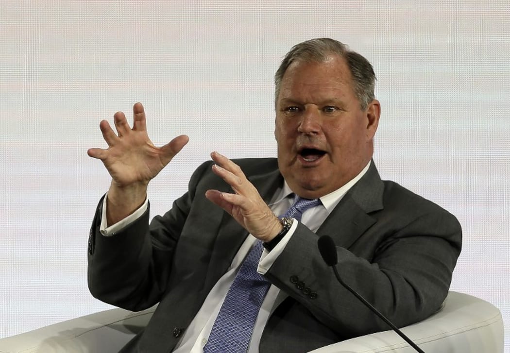 Lord Mayor of Melbourne Robert Doyle speaks during the Asia-Pacific Economic Cooperation (APEC) 2015 CEO Summit.