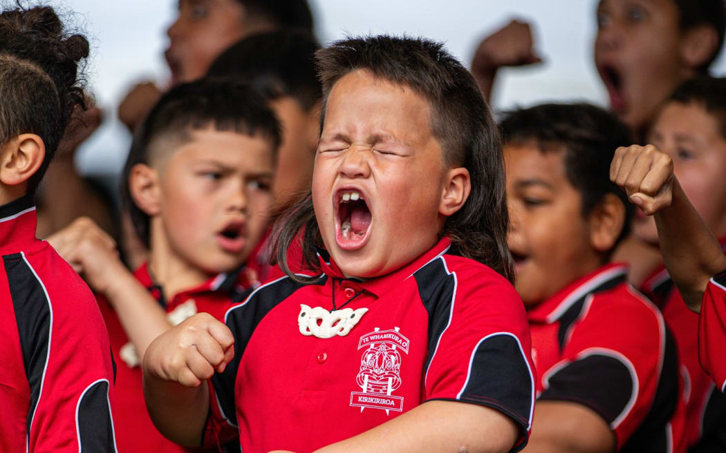 The first day of Te Ariki Kuini Nga wai hono i te po's Koroneihana was marked with ngaa Kawe Mate o Tainui Waka, followed by kapa haka performances from ropū and kura from that rohe.